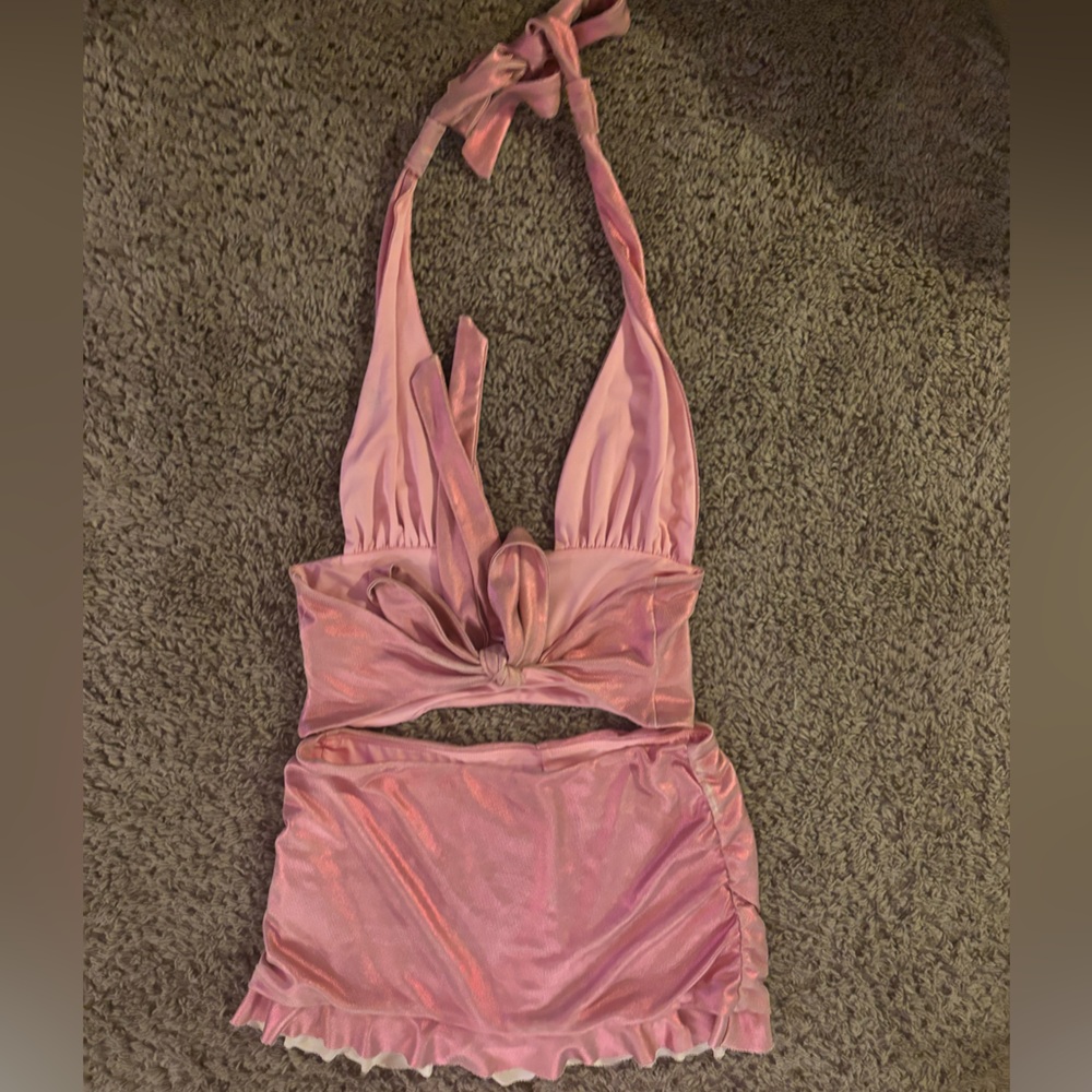 I.AM.GIA Light Pink Ruched set - Picture 3 of 3
